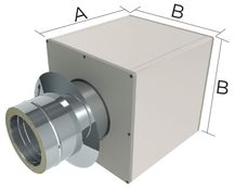 Priechodka horľavou priečkou / múrom - dĺžka 240mm pre komín 150mm