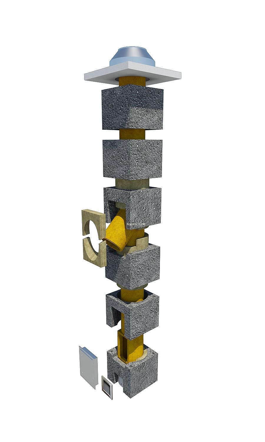 Komínová zostava ⌀160 / 45° / 9,2m - OM